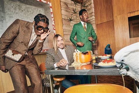 asap rocky gucci sweater|ASAP Rocky, Iggy Pop, and Tyler, the Creator Star in Gucci’s.